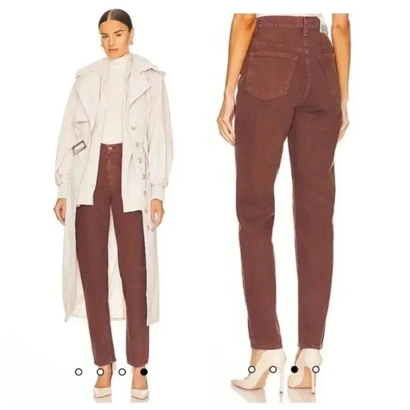 NWT Mother Snacks High Waist Twizzy Skimp French Roast size 25 - Picture 1 of 12